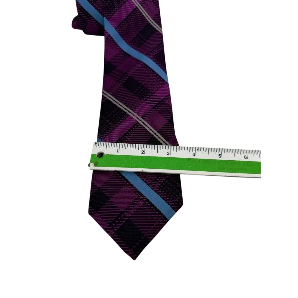 Robert Talbott Best of Class‎ Nordstrom Multicolored Plaid Sz 3.5x59  (TD17)